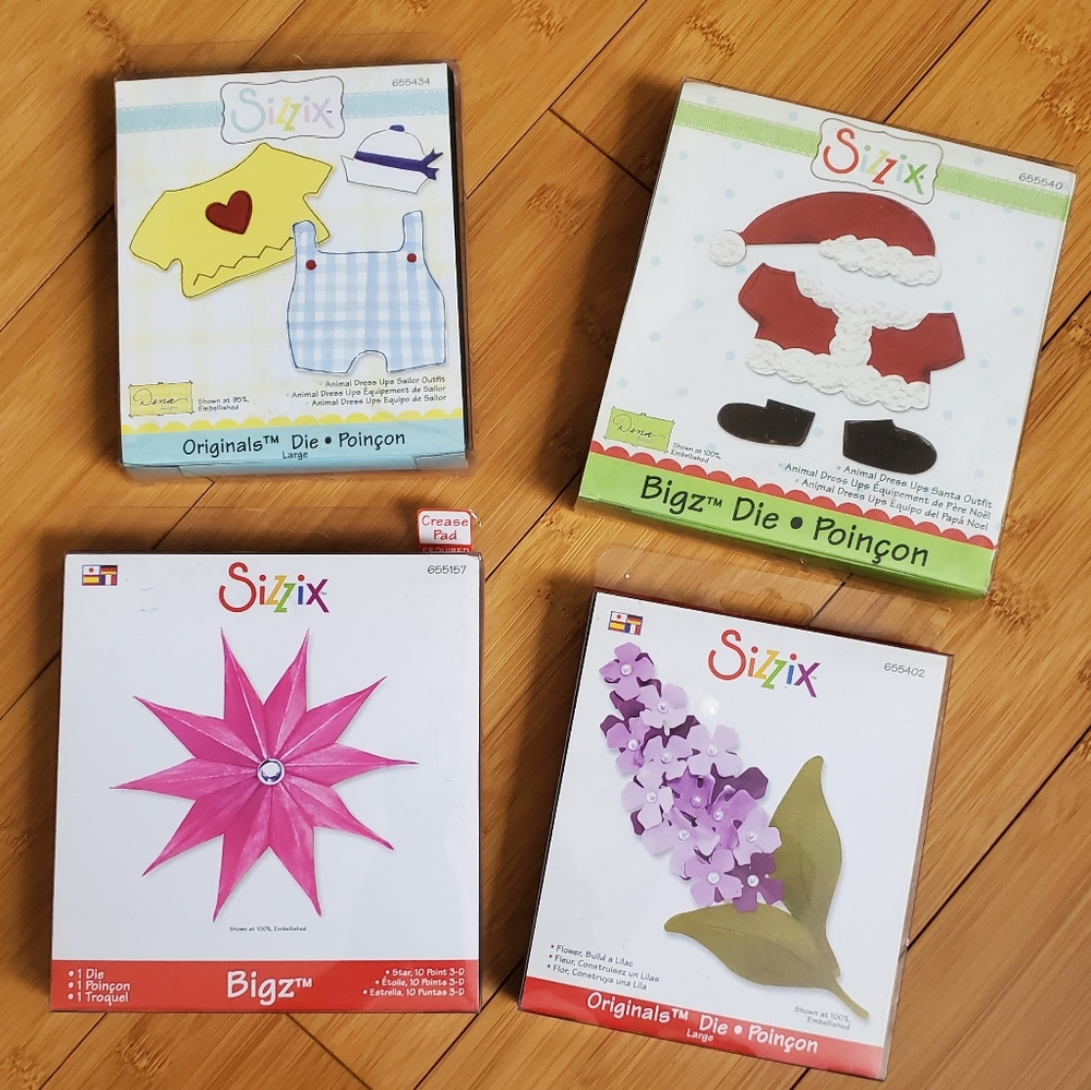Sizzix dies - 4 sets